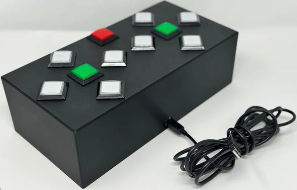 Dance Dance Revolution White Cabinet Arcade Selector Box - 2 Player
