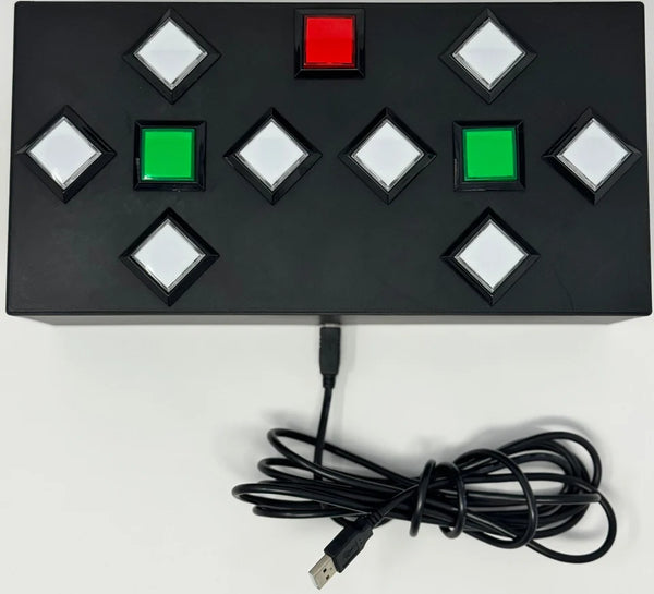 Dance Dance Revolution White Cabinet Arcade Selector Box - 2 Player